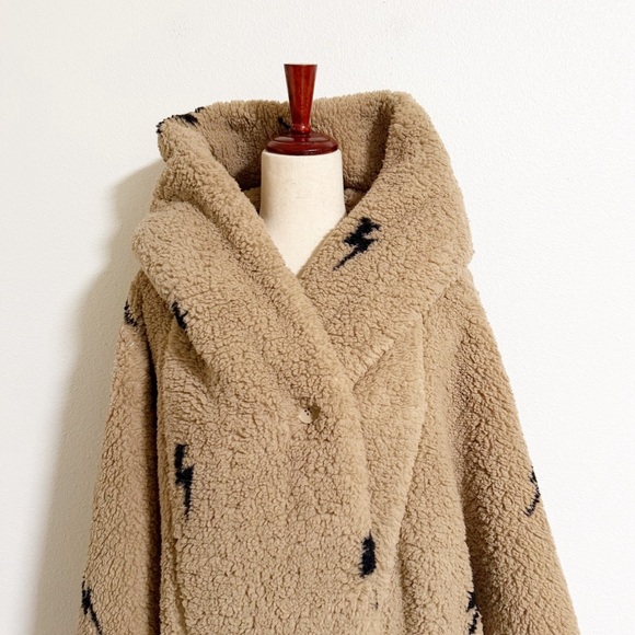 NEW Jill Martin Lightning Bolt Classic Sherpa Lounger Teddy Jacket - Picture 6 of 16